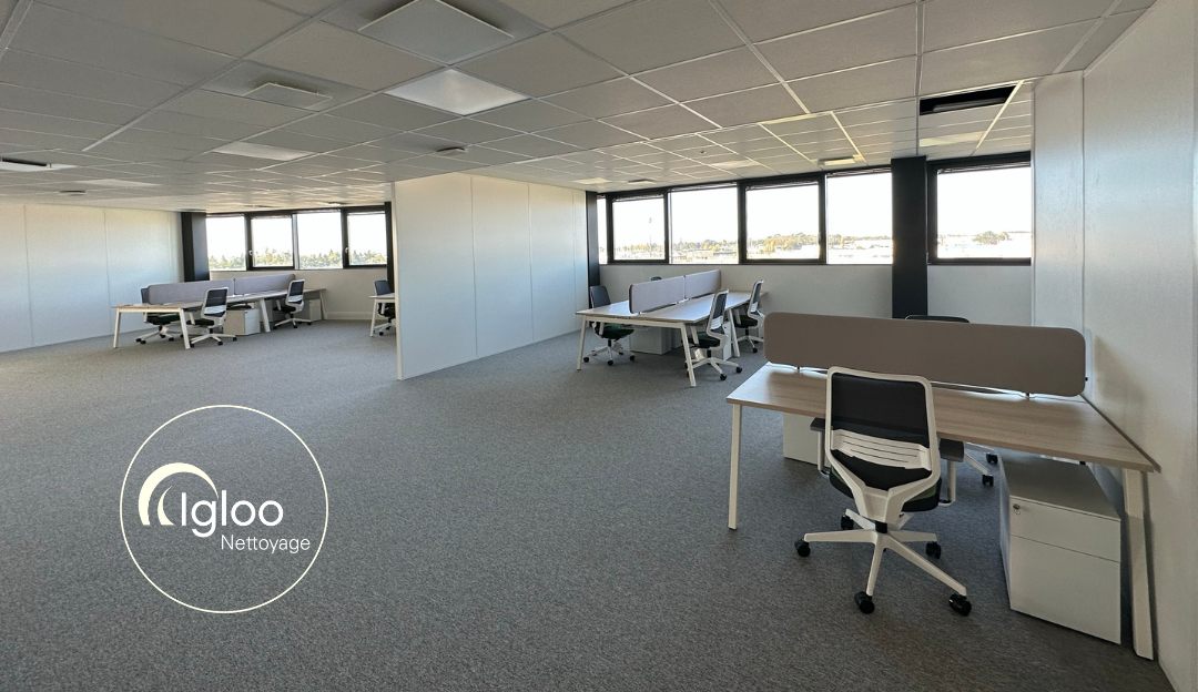 Le nettoyage de bureaux post-chantier par Igloo Nettoyage