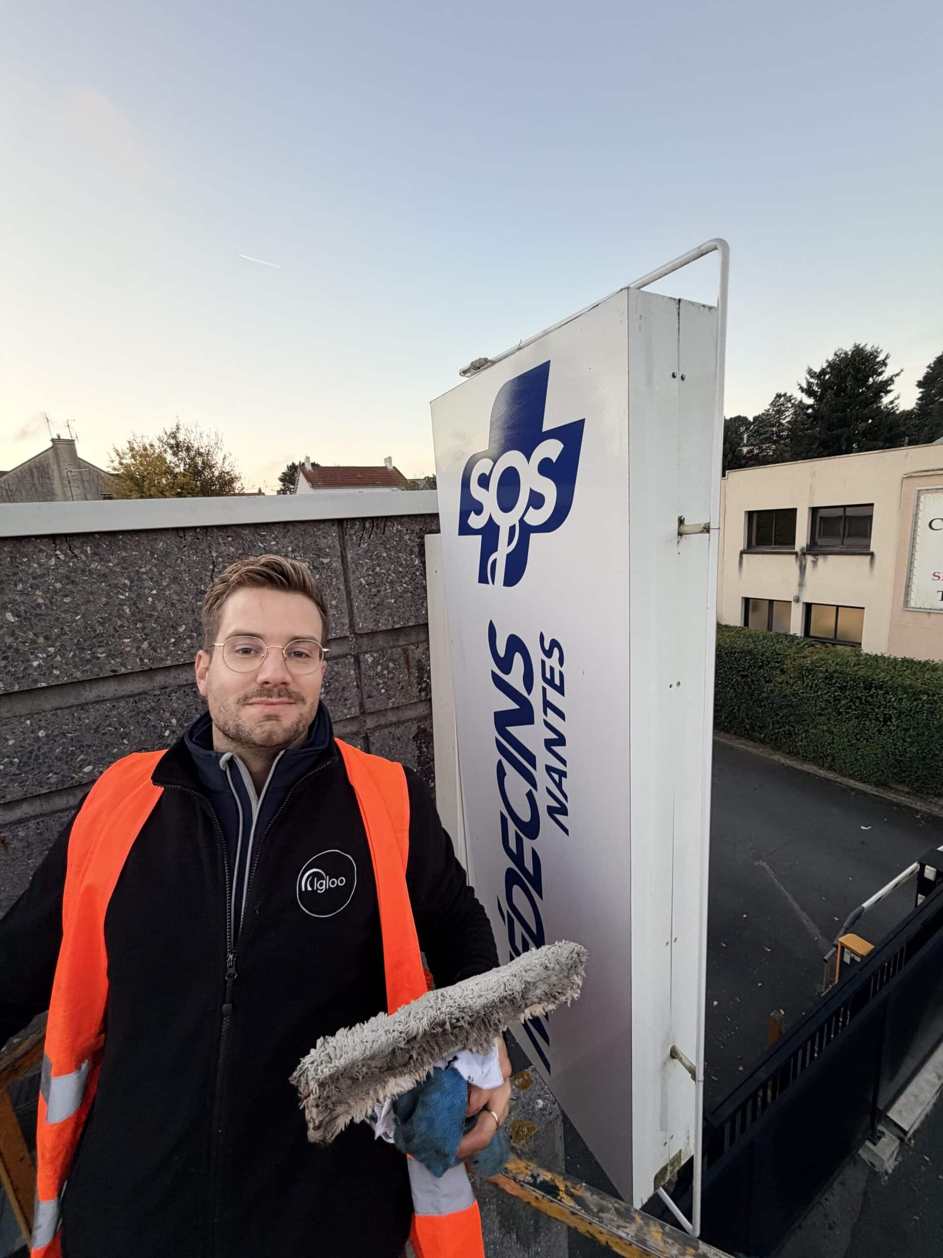 Nettoyage chantier matinal Igloo